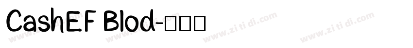CashEF Blod字体转换